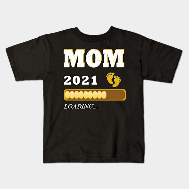 Mom 2021 loading Mutter Baby Kids T-Shirt by JG0815Designs